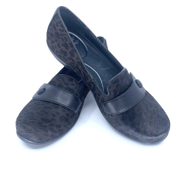 Dansko Shoes - Dansko Womens Shoes Olena Brown Cheetah Print EU Size 39 Slip On US 9